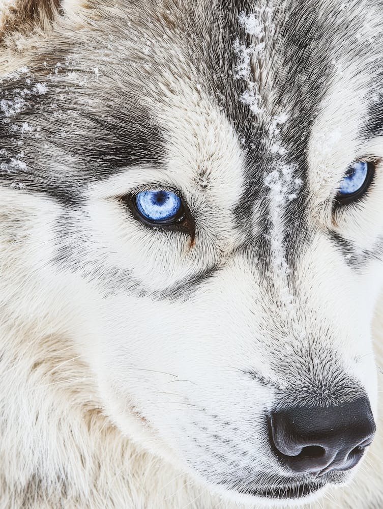 Husky Dog With Blue Eyes. Generated with AI. 1