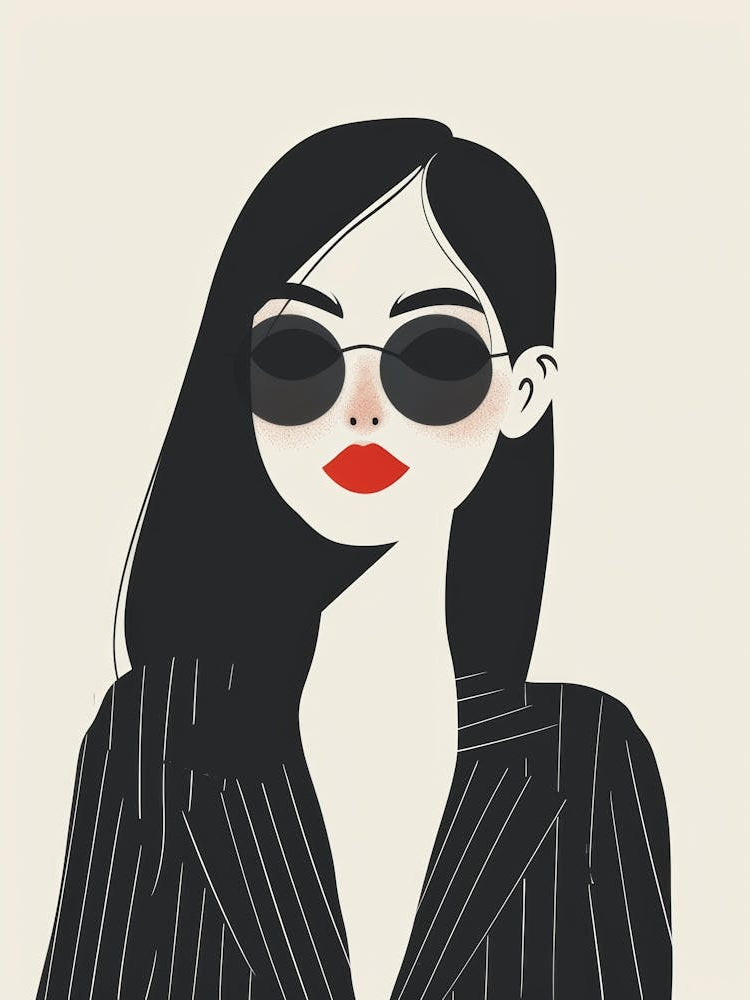 Illustration Of A Woman In A Suit