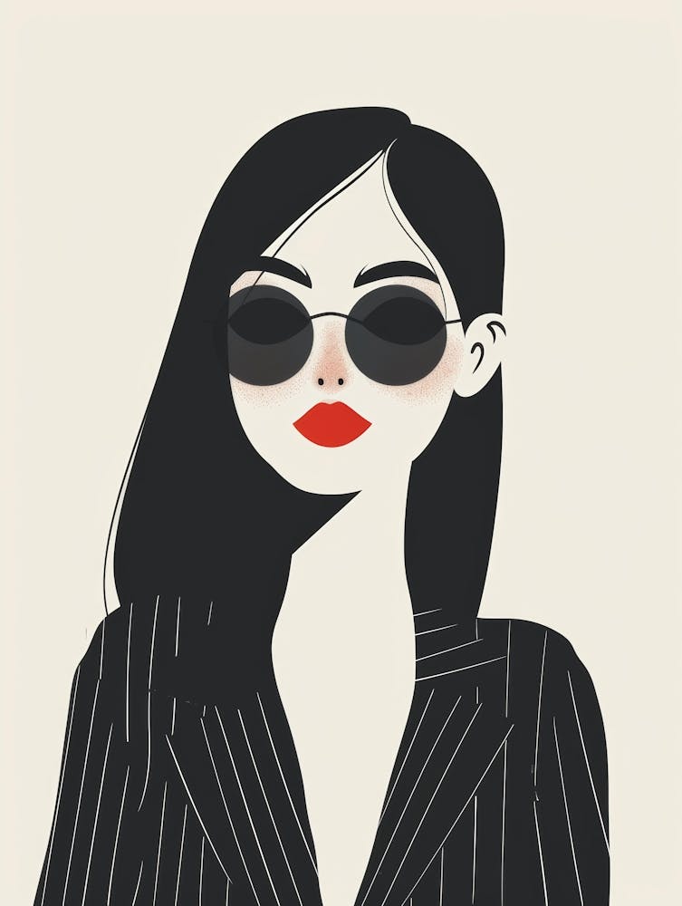 Illustration Of A Woman In A Suit