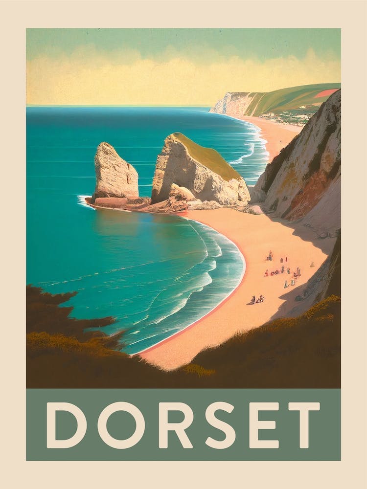 Dorset Vintage Travel Poster