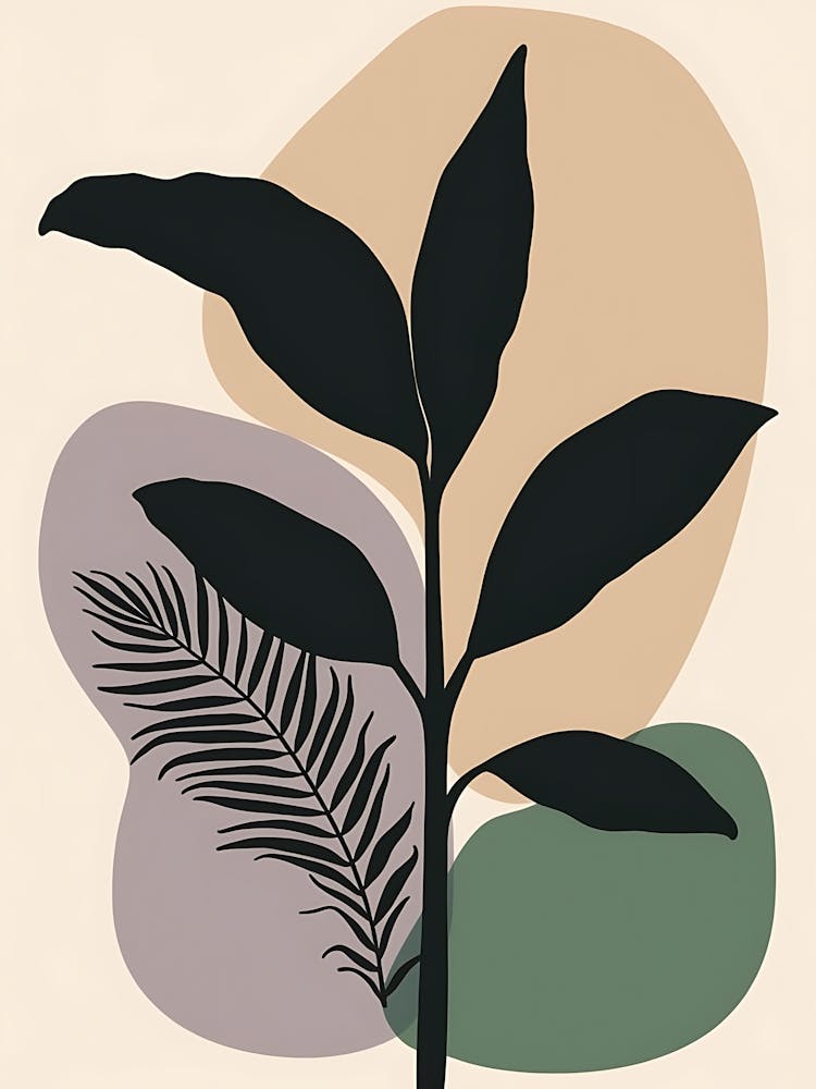 Minimalistische Natur Organische Formen