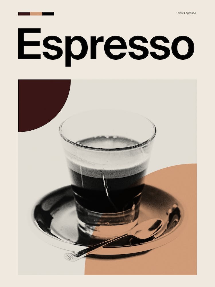 Mid Century Espresso Coffee