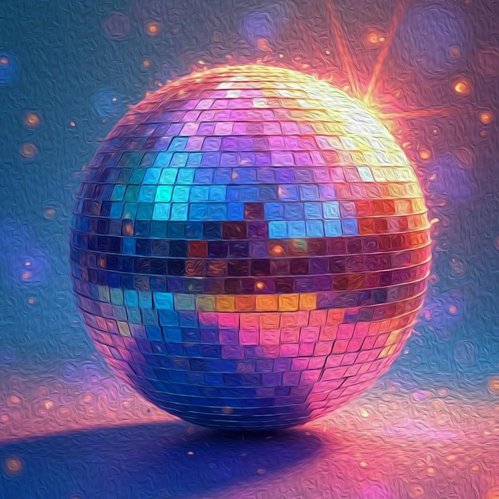 Boule Disco Style Peinture à l'Huile 2