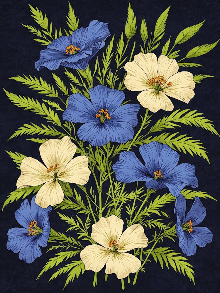 Fleurs Bleues 1