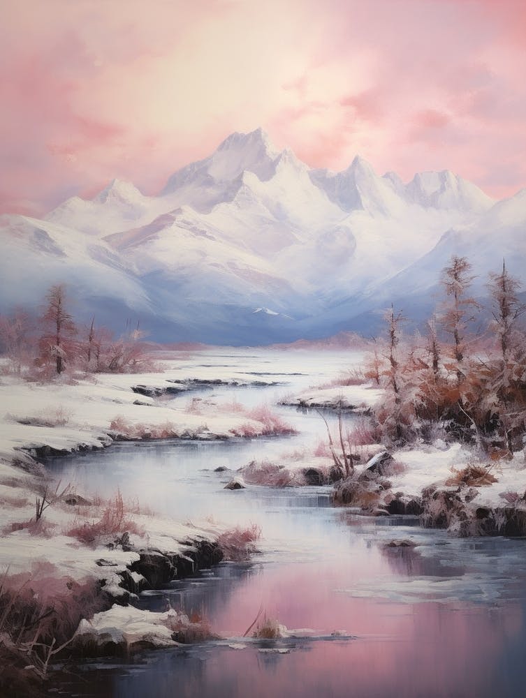 Dreamy Winter Painting Patagonia Argentina 3