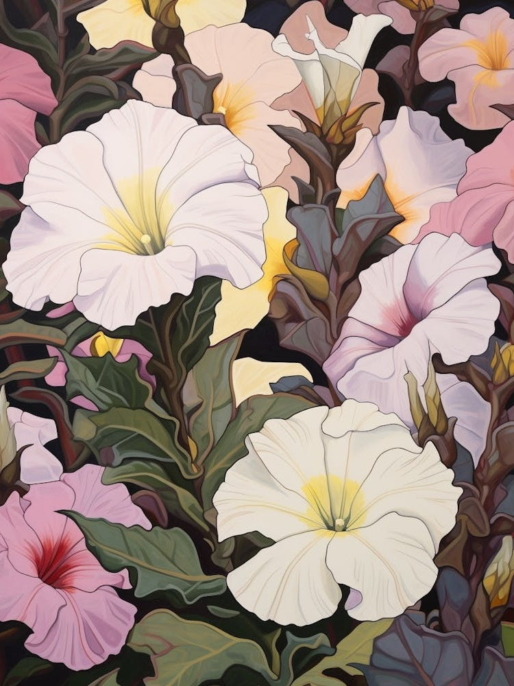 Petunia 1 Flower Painting