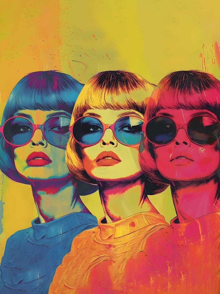 Three Girls In Sunglasses