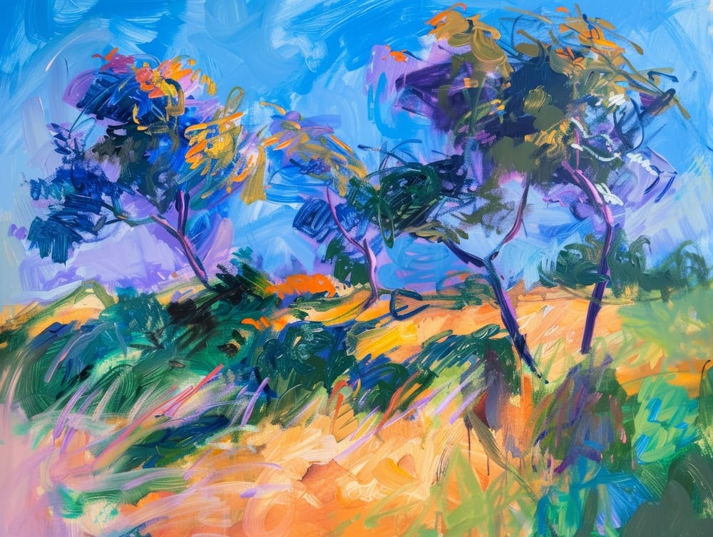 Trees In The Field 1