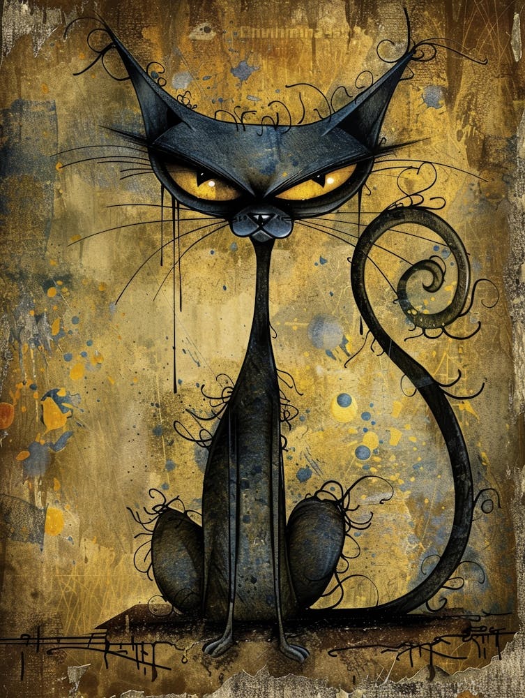 Cat With Yellow Eyes