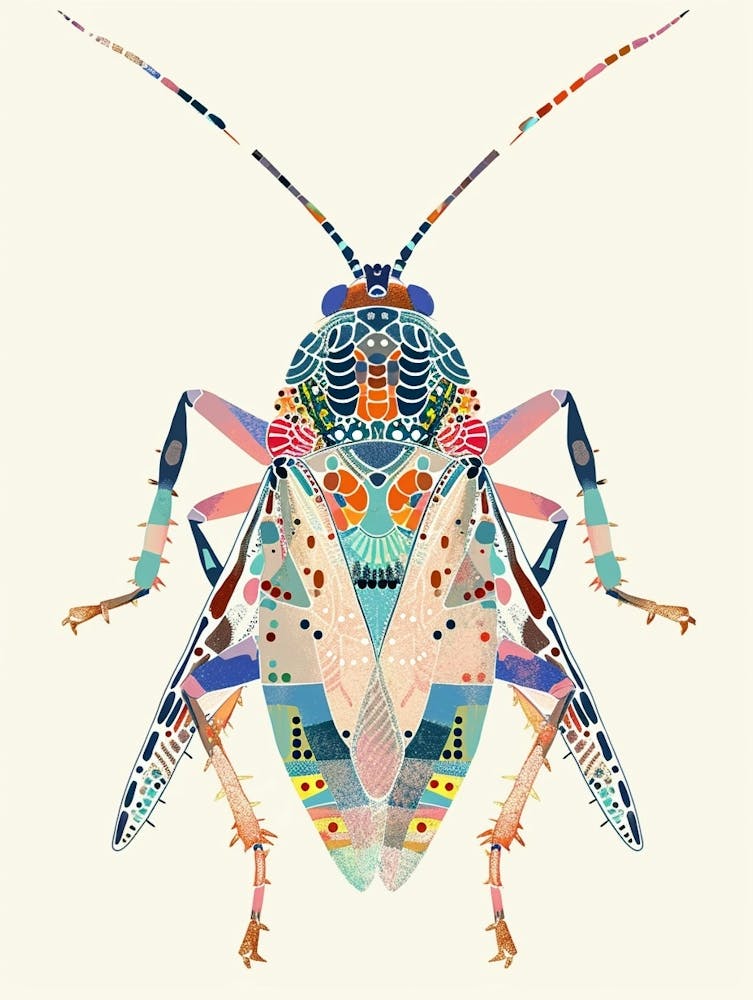 Colourful Insect Illustration Aphid 11