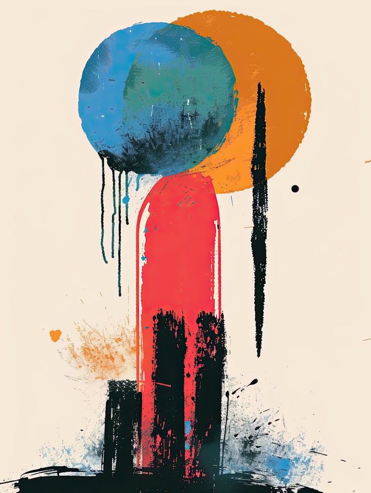 Vintage Geometry Mid Century Style