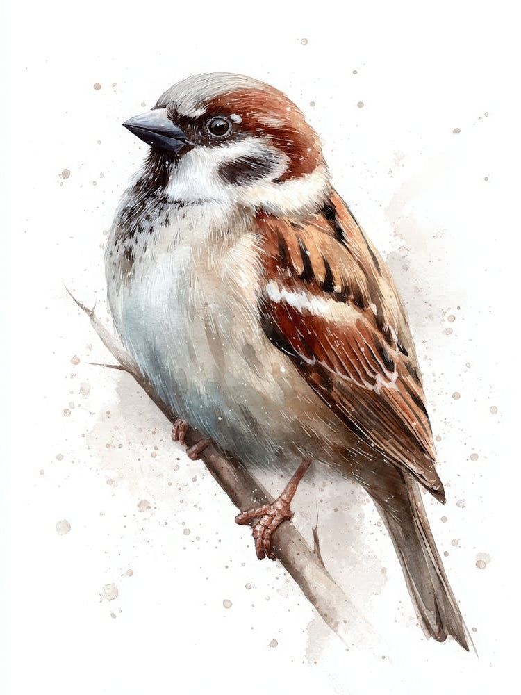 Aihrgdesign Isolated Watercolor Painting Of Birds Sparrow Per 00596044 98a8 4b51 Bc1d C70f08ce228b 1