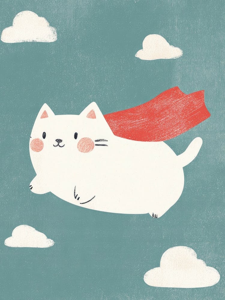 Fliegende Katze