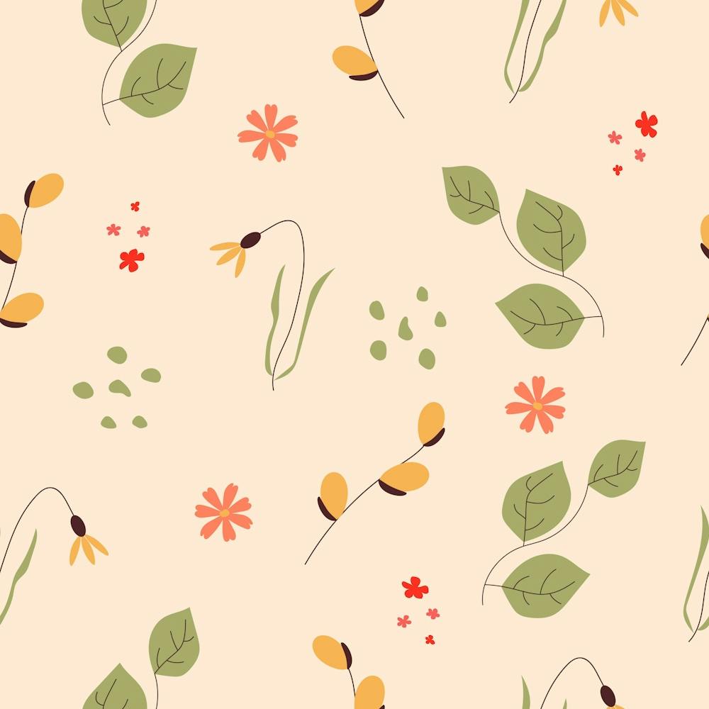 Spring Art Floral Pattern Design