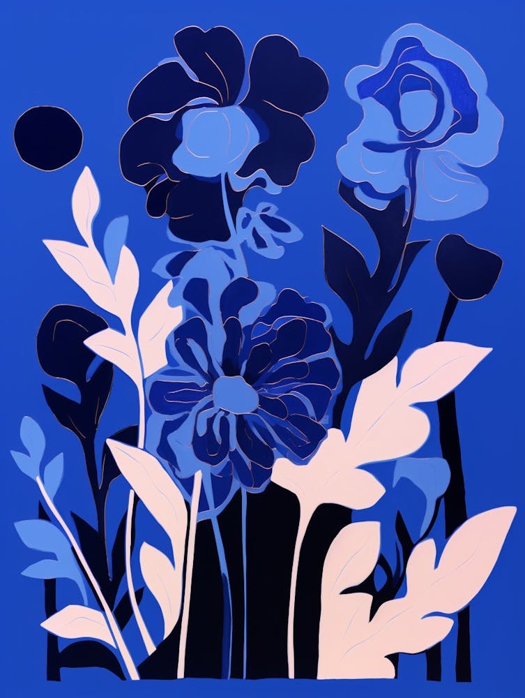Blue Flower Illustration Hyacinth 1