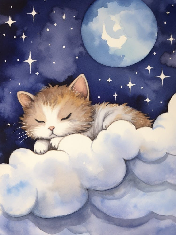 Baby Kitten 6 Sleeping In The Clouds