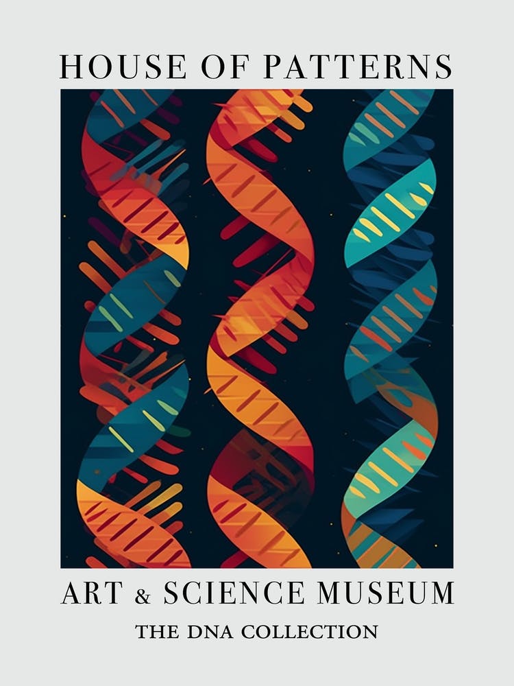 Dna Art Abstract Painting 10 House Of Patterns