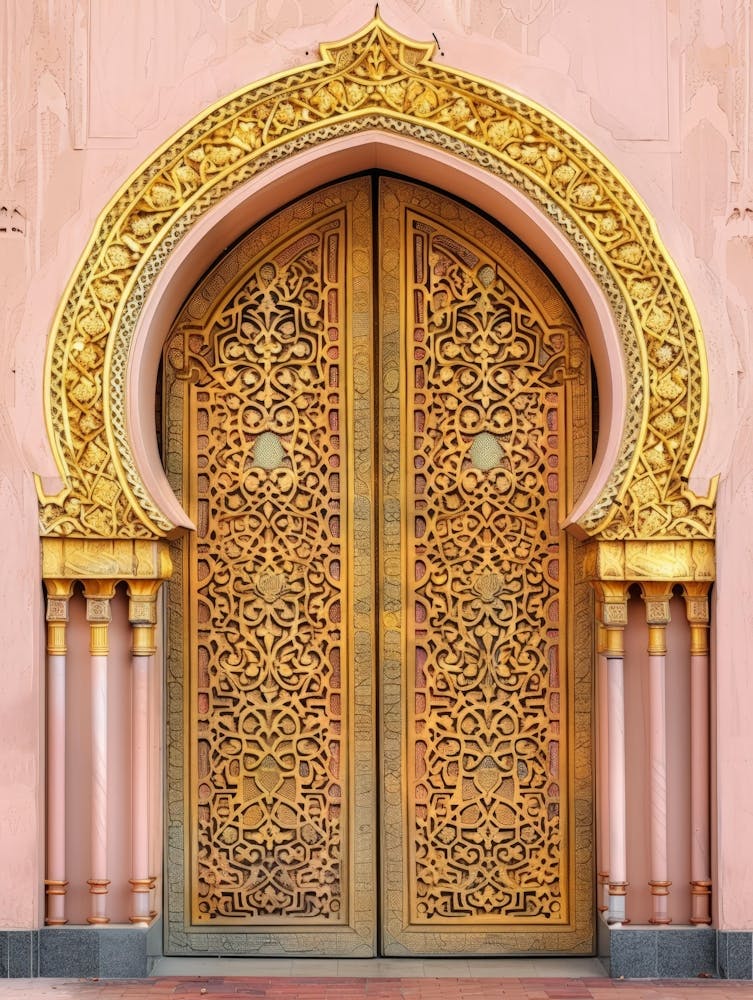 Golden Door Of A Temple