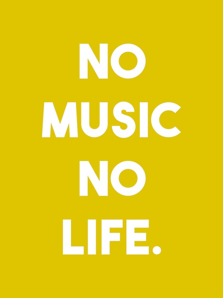 No music No life phrase
