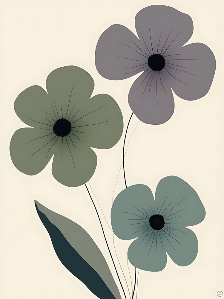 Three Flowers 3
