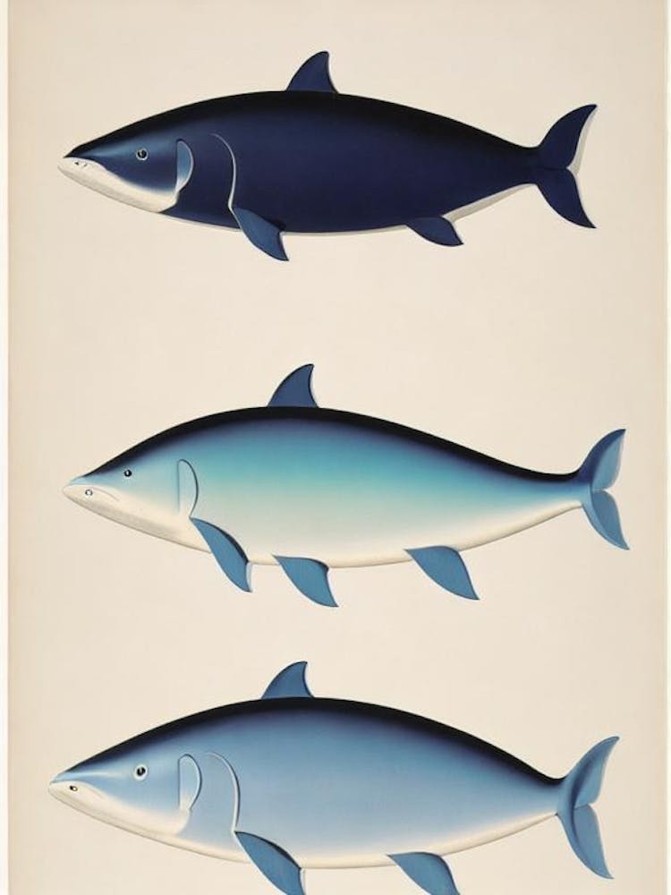 Blauwal Vintage Poster