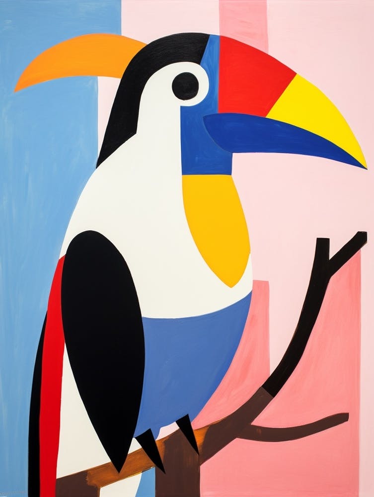 Colourful Kids Animal Art Toucan 4