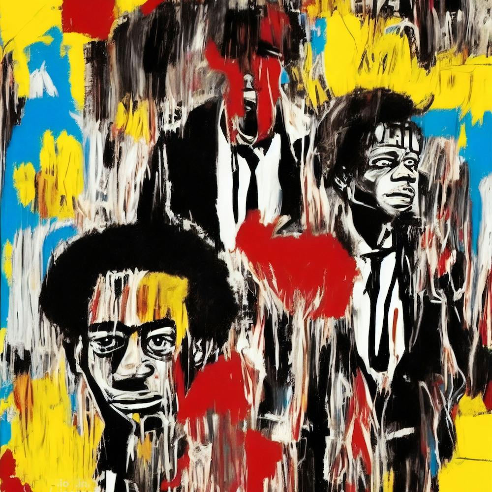 Pulp Fiction Poster By Basquiat Style