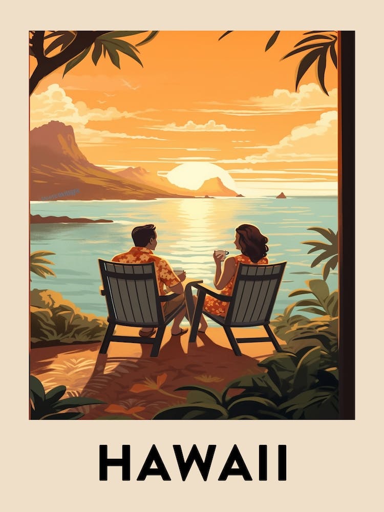 Vintage Travel Poster Hawaii 6