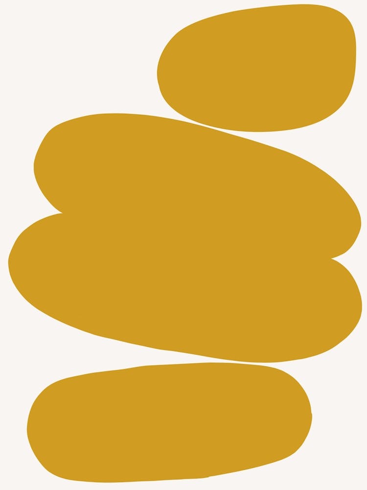 Abstract Bauhaus Shapes Yellow