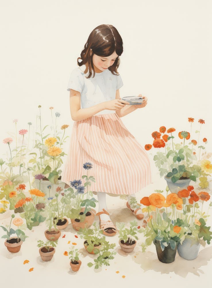 Girl In The Garden