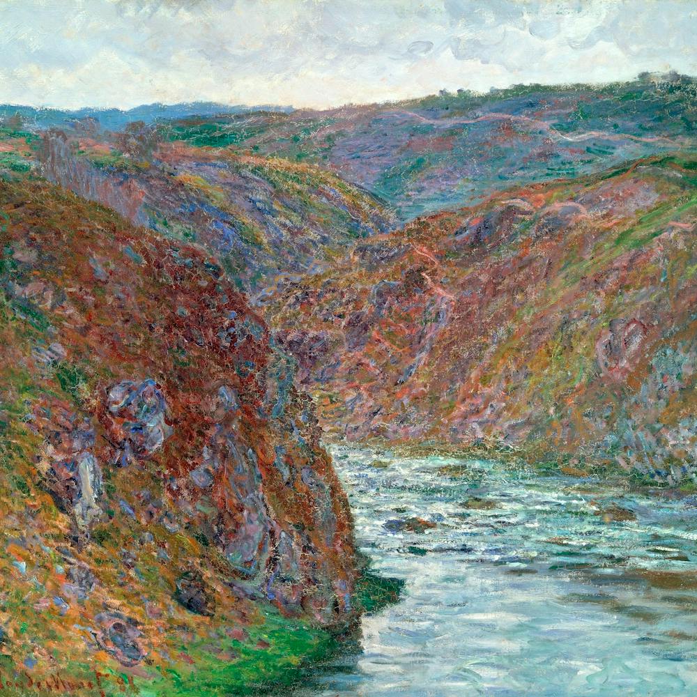 Claude Monet Port Valley Of The Creuse (Gray Day)