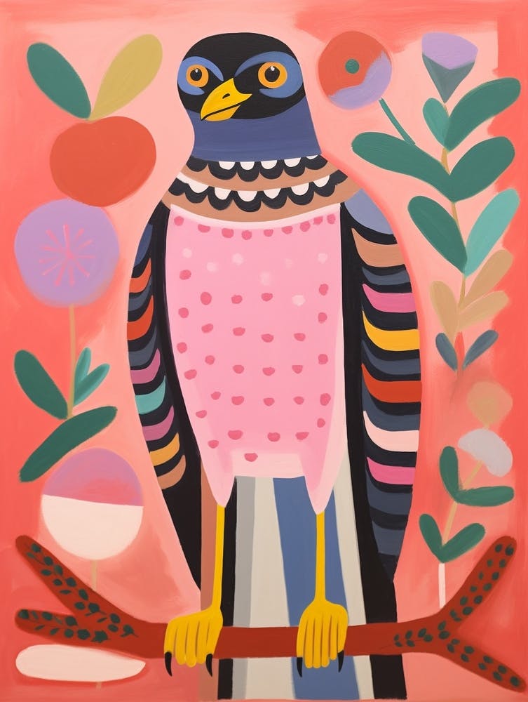 Pink Scandi Eurasian Sparrowhawk 4