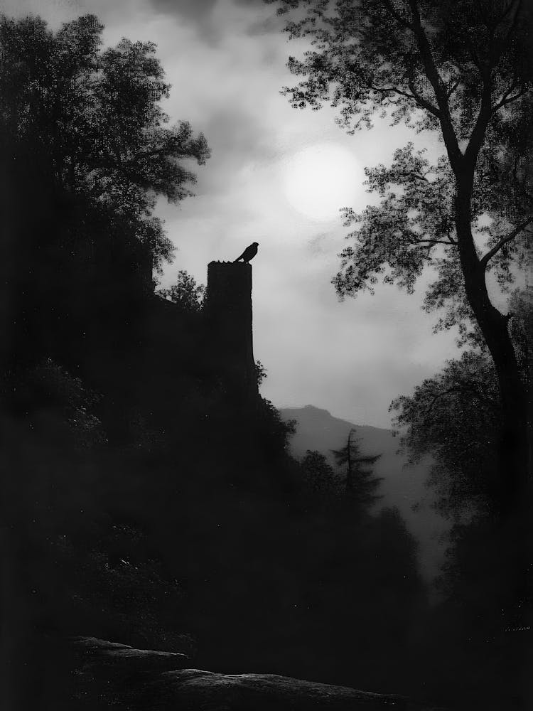Corneille Sur Un Château