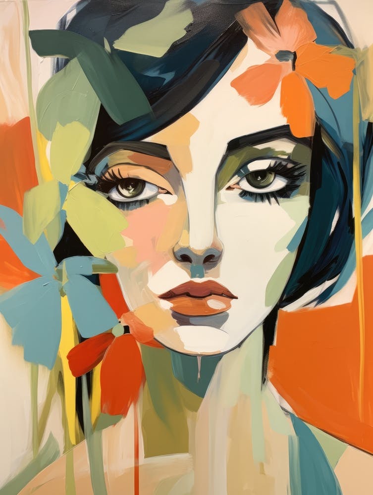 Woman With Flowers 7