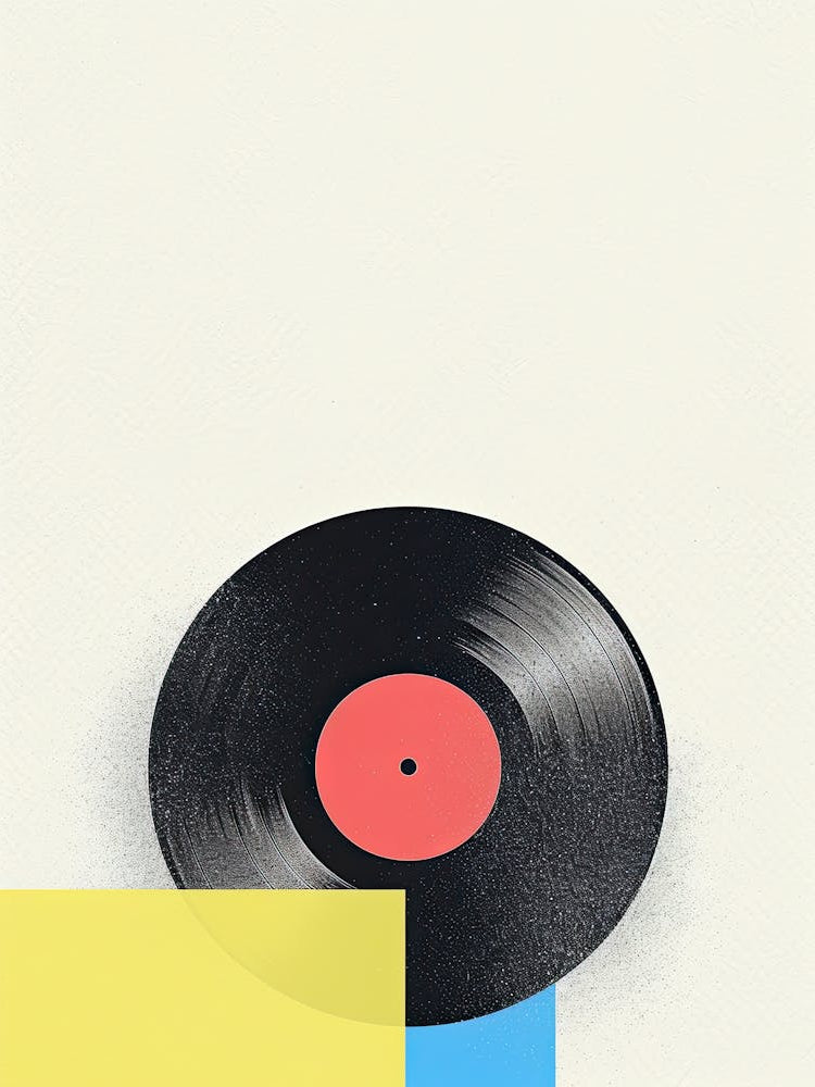 Black Circle Vinyl Poster