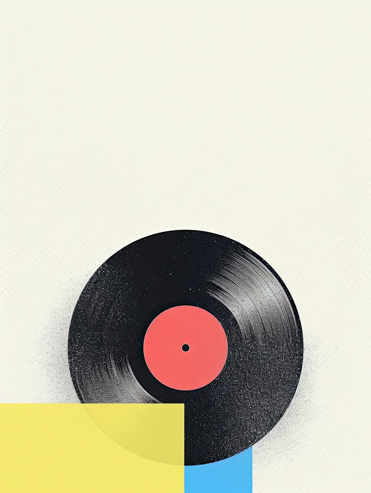 Black Circle Vinyl Poster