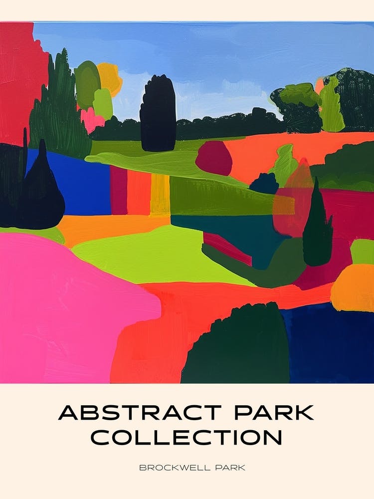 Abstract Park Collection Poster Brockwell Park London 1