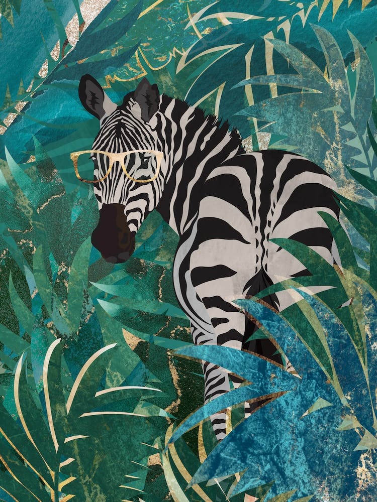 Zèbre dans la Jungle