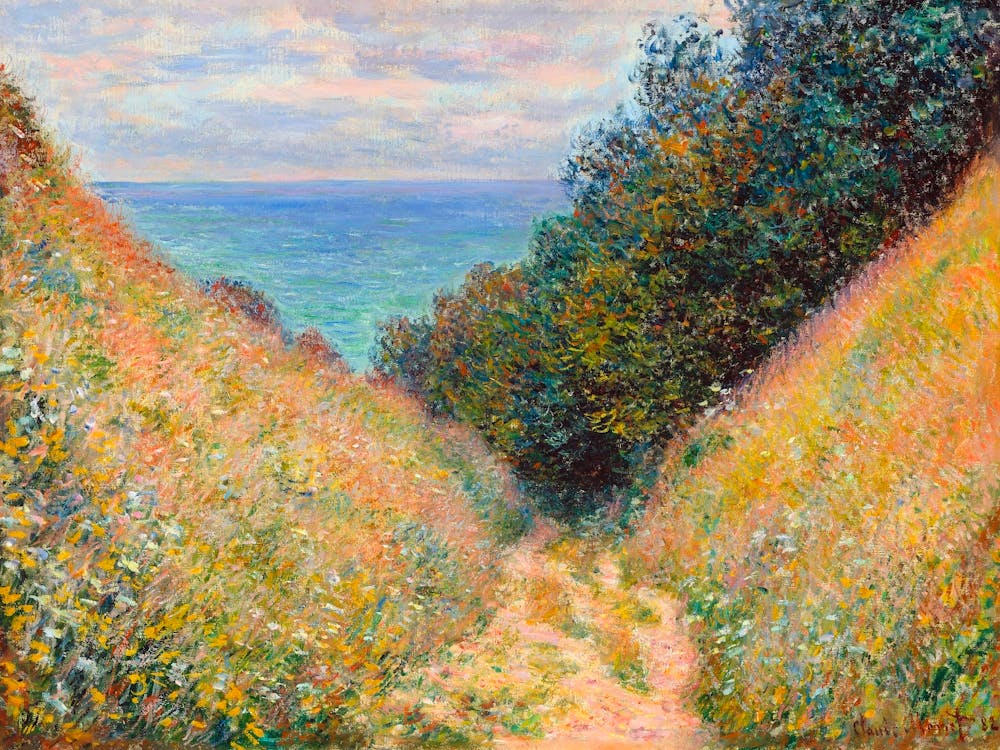 Claude Monet Road In La Cavée Pourville