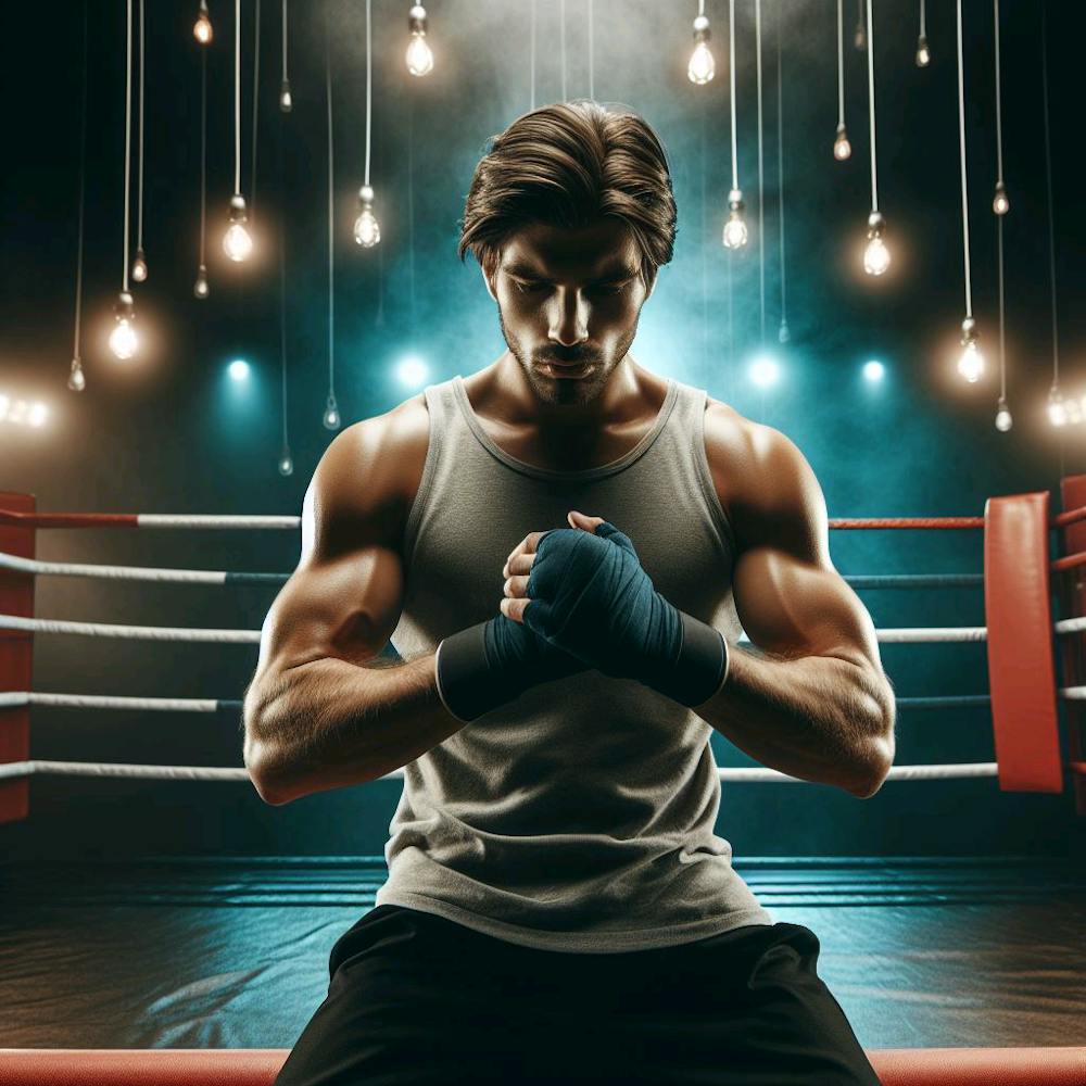 Boxer im Boxring