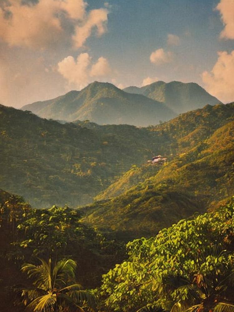 Tayrona National Park 2 Colombia Vintage Poster