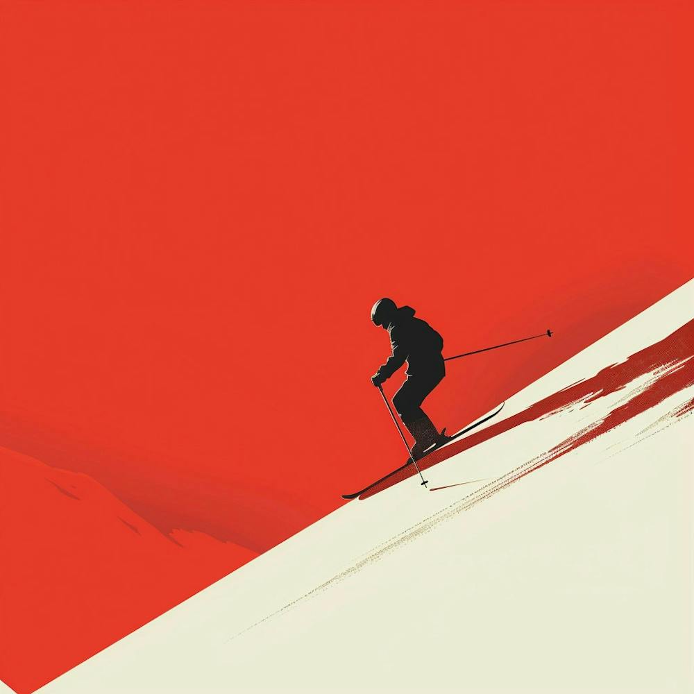 Skier On The Slopes 1