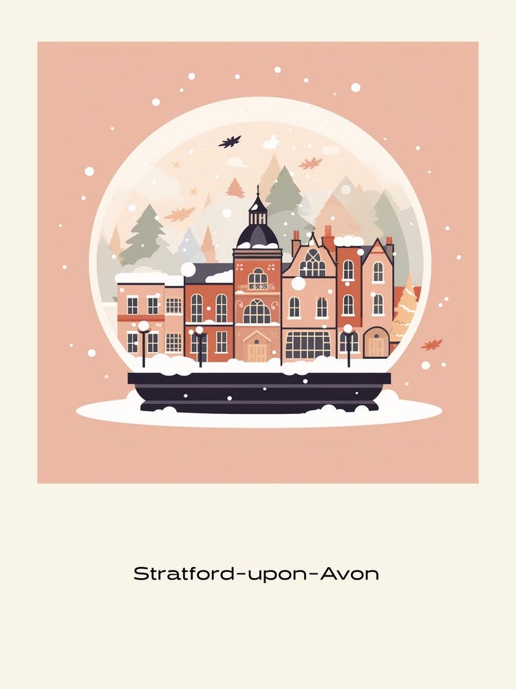 Stratford Upon Avon United Kngdom Snowglobe Poster
