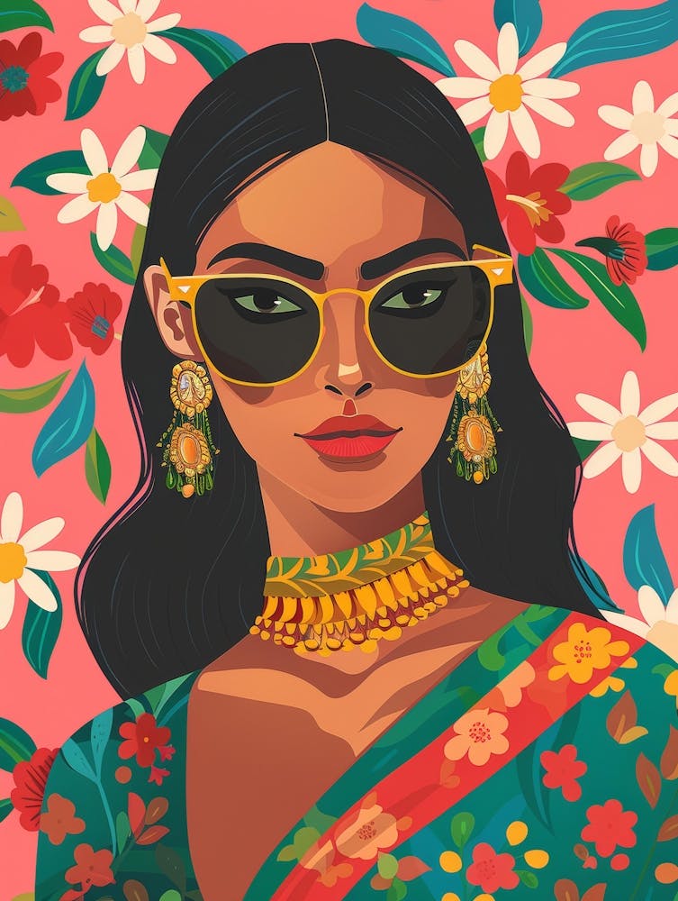 Indian Woman In Sunglasses 2