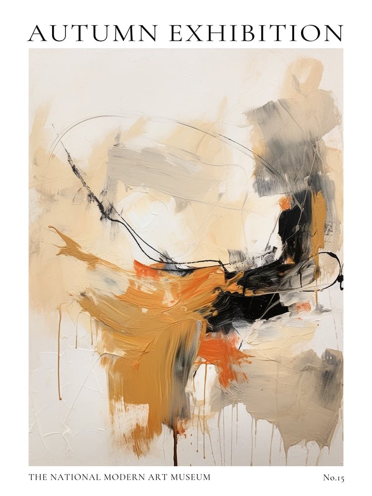Autumn Exhibition Modern Abstract Poster 15
