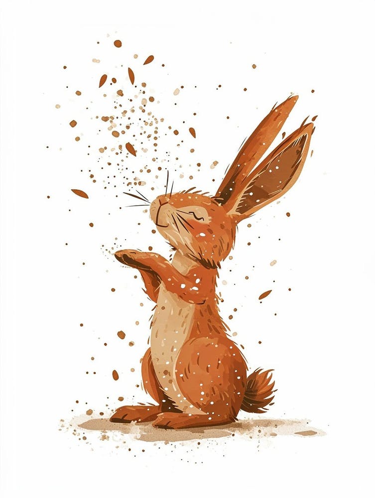 Rex Rabbit Nursery Illustration 3