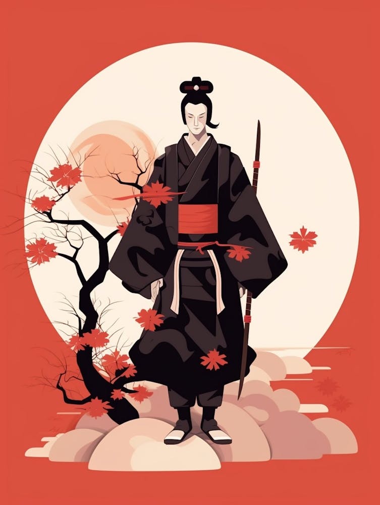 Japanese Samurai Illustration 22