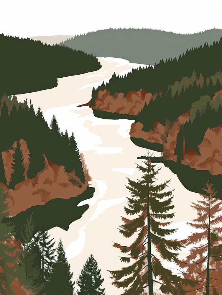 River Ii Canvas Print