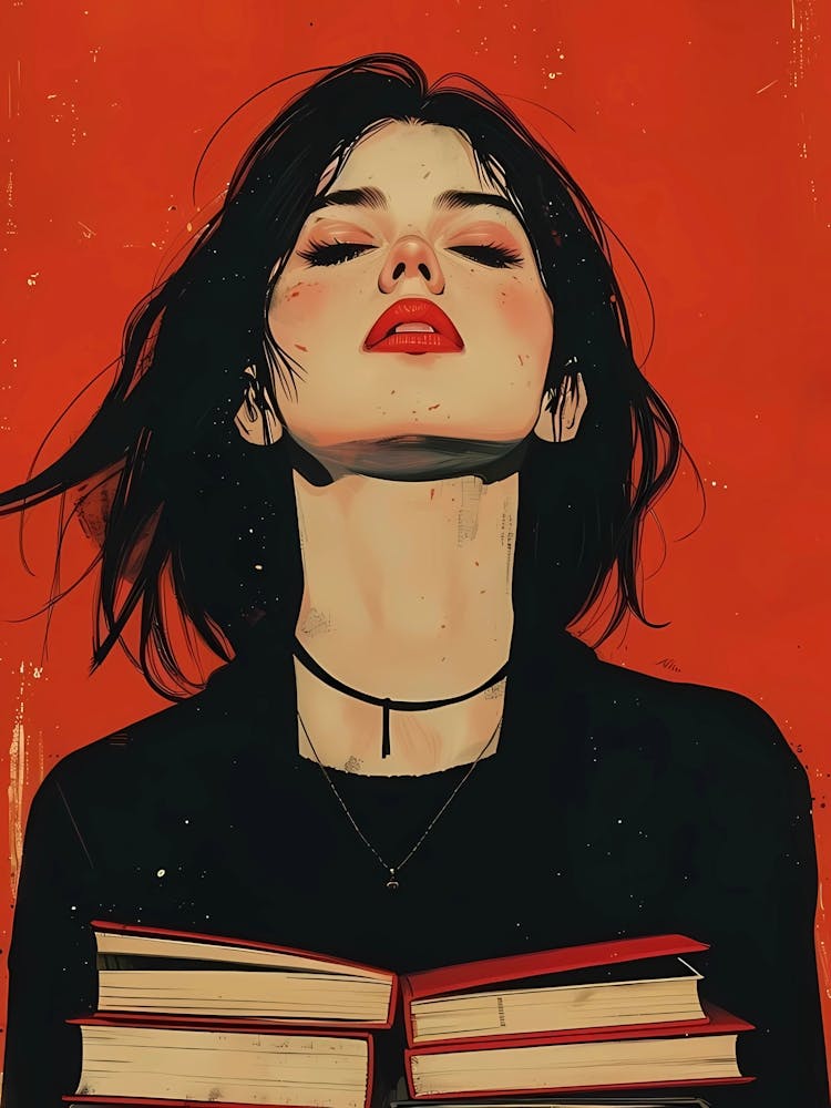 Girl With Books