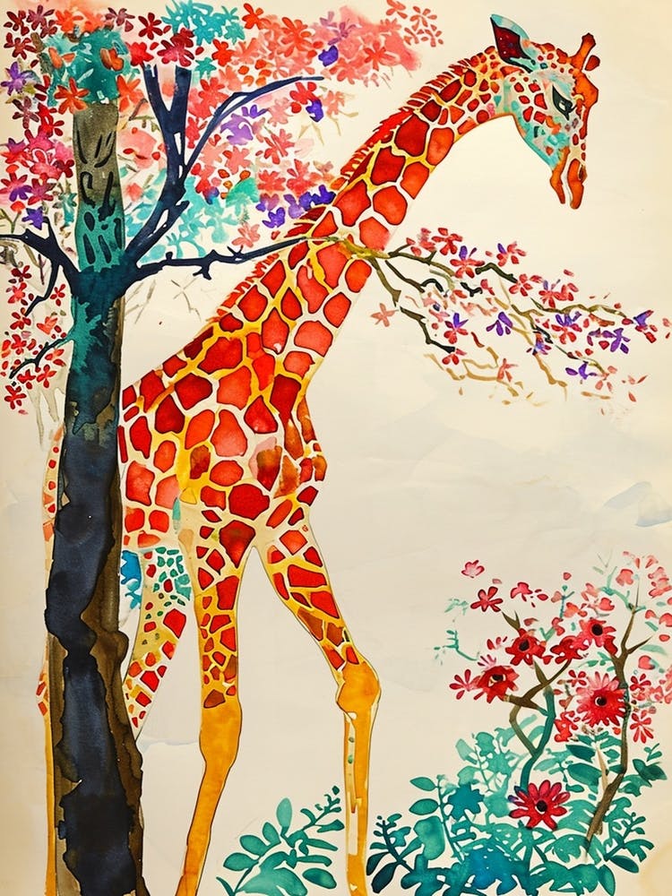 Giraffe in den Ästen 2